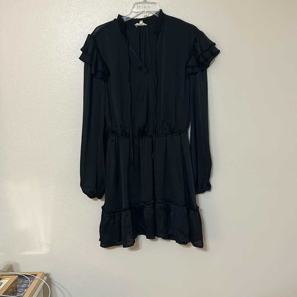 Long sleeve black dress